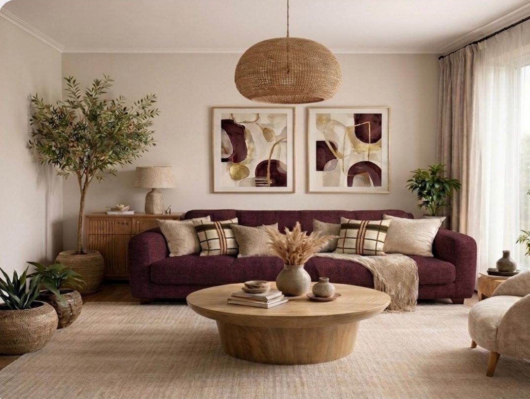 Tecidos para decoração do Armazém Tecidos em ambiente decorado